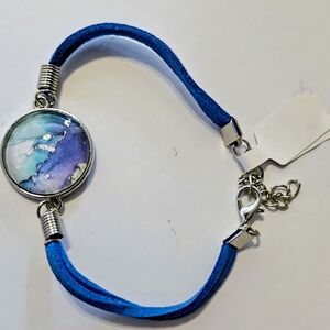 Blue and Silver Bracelet